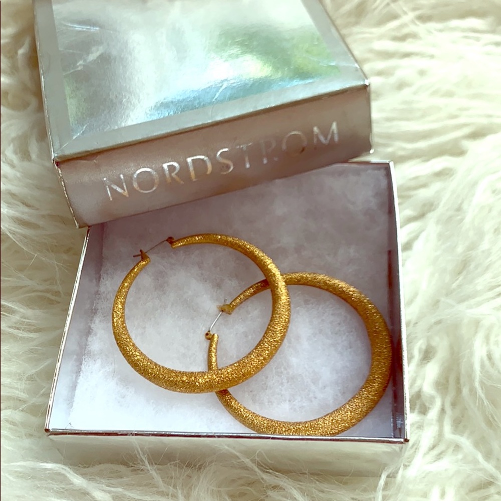 Gold hoop earrings